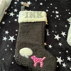 Pink Victoria’s Secret stocking